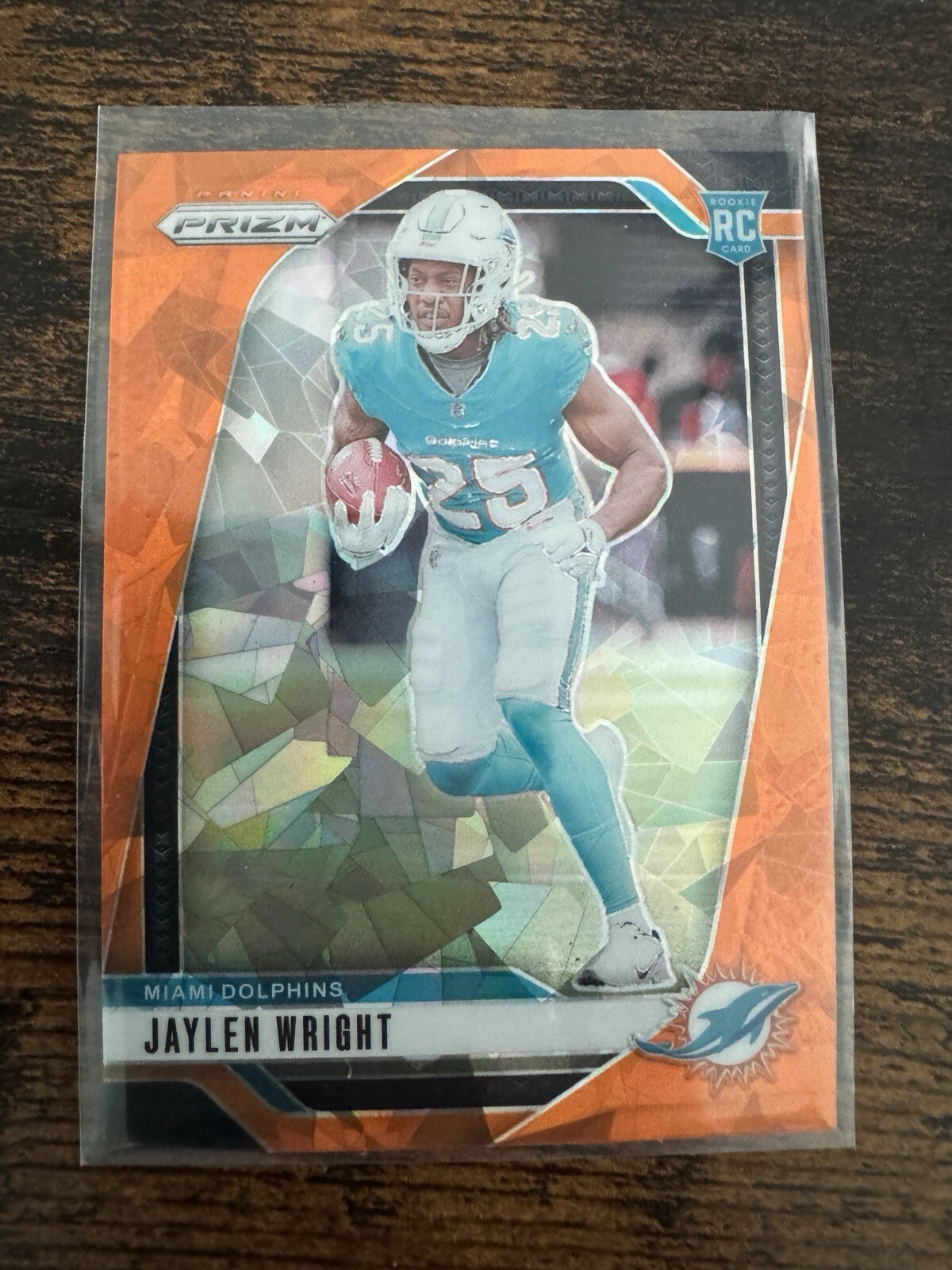 2024 Panini Prizm - Rookies Orange Ice Prizm #348 Jaylen Wright (RC) Color Match