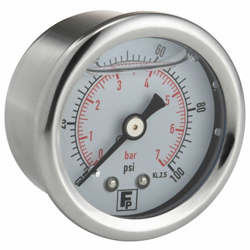 Universal Fuel Pressure Regulator ANNO Fitting KIT 6AN Push On & FP Gauge 0-7 - Picture 3 of 3
