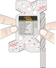 Drill Sharpening Point and Hole Gage (METRIC) Best Drill Gauge on the Planet!!!