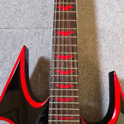 B.C. Rich Avenge Son of Beast SOB Electric Guitar Onyx Red Bevel