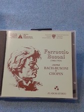BACH/BUSONI, CHOPIN - PIANO TRANSCRIPTIONS. BUSONI. CD IL LABORATORIO 