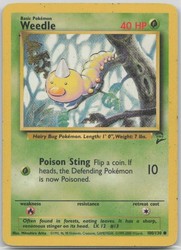 Weedle 100/130 Base Set 2 Common