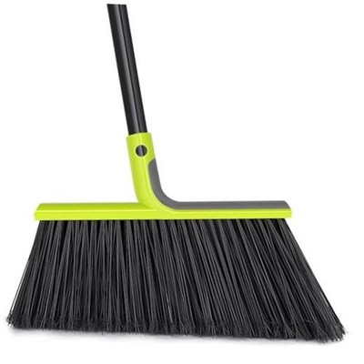 Outdoor Broom Heavy Duty, 56 inches Tall Commercial Soft Bristle Angle Brush