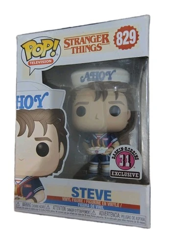 NEW FUNKO POP! 829 STRANGER THINGS STEVE BASKIN-ROBBINS EXCLUSIVE