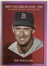 2025 Topps Update Ted Williams Pink Most Valuable Player 1949 MV-39 Boston