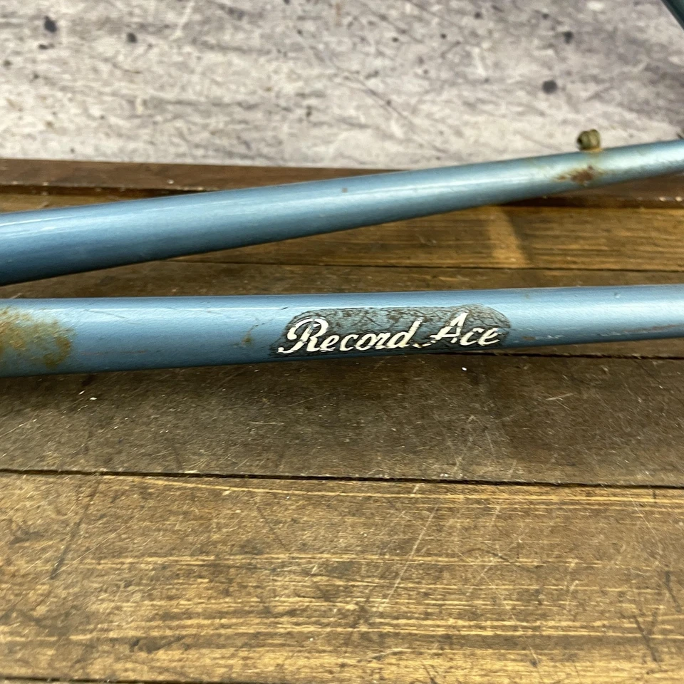 Cuadro de bicicleta vintage Raleigh Record Ace Mixte 49 cm acero con orugas England Road 126 Foto 2 de 4