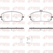 Bremsbelagsatz Scheibenbremse REMSA 1826.05 für MERCEDES KLASSE W206 GLC X254