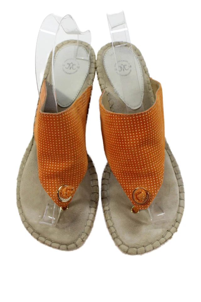 Johnston & Murphy Mujer Gamuza Ainsley Alpargata Cuñas Amarillo Talla 8 Mediano Foto 2 de 4