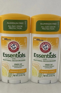 3pk Arm & Hammer Essentials Deodorant Aluminum Crisp Orange Citrus