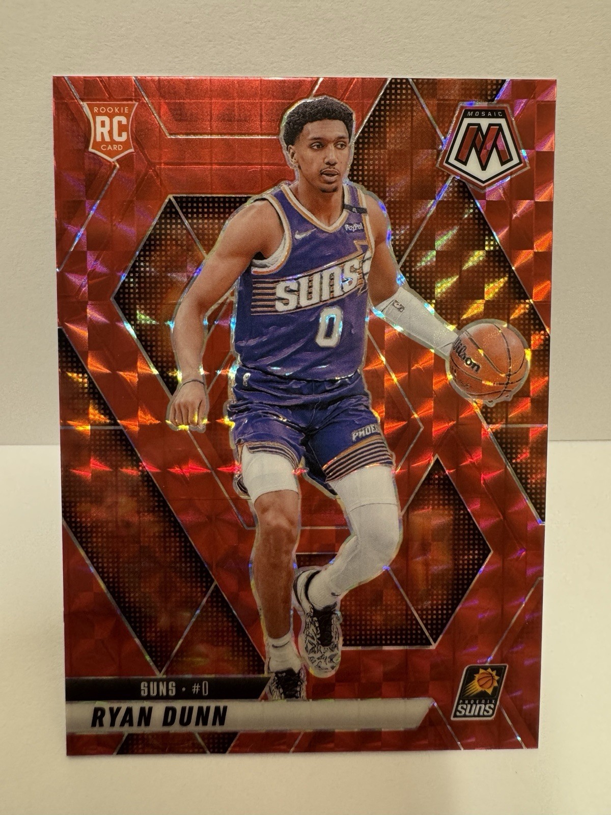 RYAN DUNN 2024-25 Panini Mosaic #233 Red Mosaic Prizm (RC)