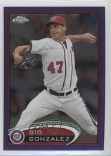 2012 Topps Chrome Retail Purple Refractor Gio Gonzalez #53 1g5