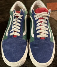 Vans Old Skool Color Block Yacht Sneaker Men 8 Women 9.5 Shoe Suede Canvas Skate