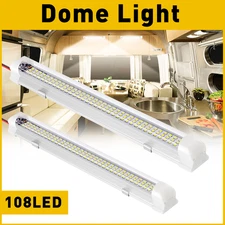 2X LED Car Interior Roof Light Ceiling Dome Lamp For RV Camper Trailer Truck EOA
