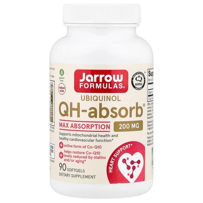 Ubiquinol, QH-Absorb , Max Absorption, 200 mg, 90 Softgels