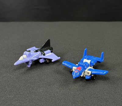 Transformers G1 VTG Micromasters 2 Bot Figure Lot Air Strike Patrol 1990 Planes