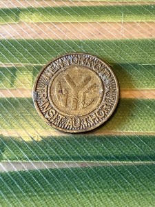 New York City NYC Transit Authority Subway Good For One Fare Transit Token