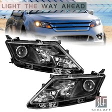 Halogen Headlight For Ford Fusion 2010 2011 2012 Black Headlamp Pair Leftright Halogen Headlight For Ford Fusion 2010 2011 2012 Black Headlamp Pair Leftright
