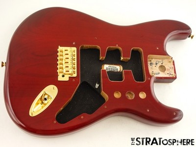 Fender Tash Sultana Strat BODY + GOLD HARDWARE Transparent Cherry $10 OFF.