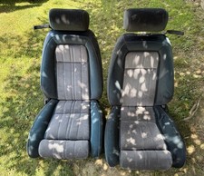 1987-1988 Ford Thunderbird Front Seats Blue T Bird Turbo Coupe