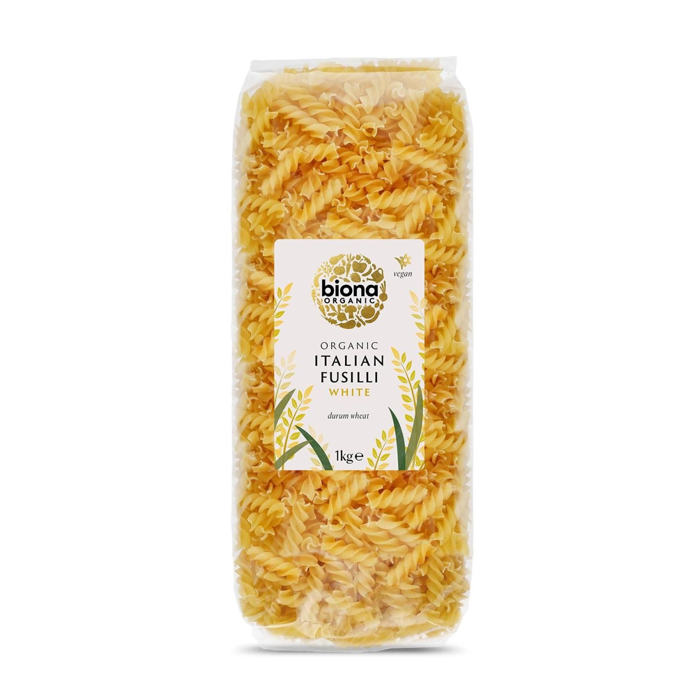 Biona White Organic Fusilli 1kg Italian Pasta