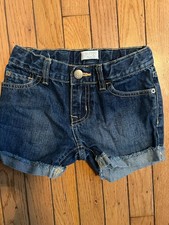 NEW Girls Children  s Place Size 8 Shortie Short Court Shorts Dark Denim