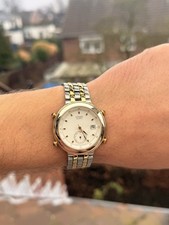 Citizen G81040Y Vintage Quarz-Multifunktionsuhr Dual Time Alarm NOS 1990