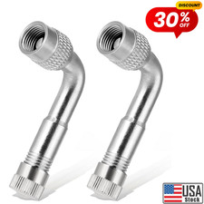 2pcs 90-degree Tire Valve Extension Adapter For Cars Motorcycles Bikes Trucks