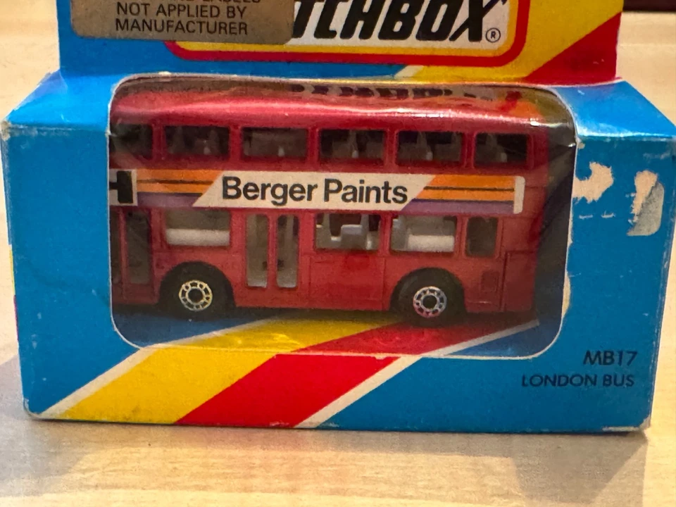 Matchbox Superfast, Nr. 17, London Bus, Umfang/Zustand s. Bilder, OVP, 1983 - Bild 2 von 4