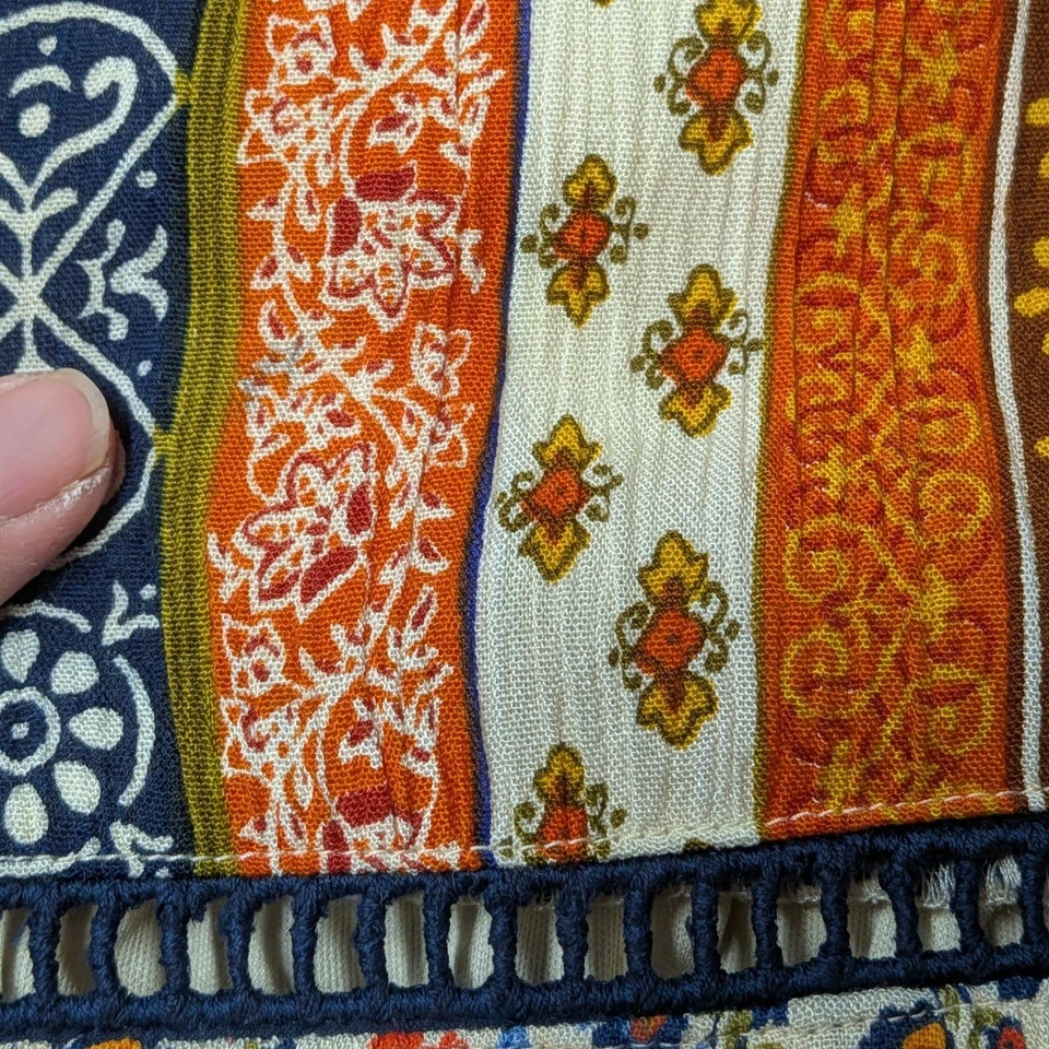 Vestido Maurices Boho Patchwork Floral En Niveles Mujer Talla XL Festival Retro Casa de Campo Foto 3 de 4