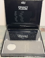 Slip Privacy Please Embellished Black Silk Eye Mask Door Hanger Set NWB RRP £144
