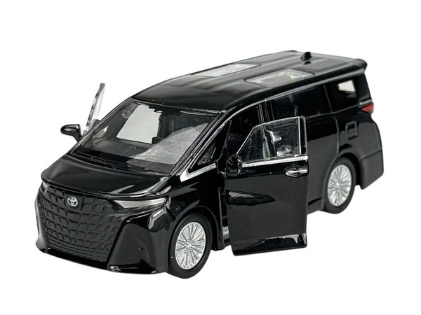 Welly 2024 Toyota Alphard Schwarz 1:34 Die Cast Metal Model Neu Im Kasten 43862-image