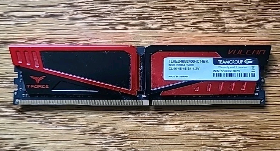 Team Group 16gb (2x8gb) 2400mhz T-force Vulcan Ddr4 RAM Gaming
