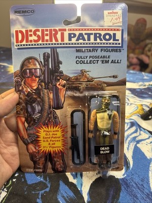HTF SEALED RARE MOC 1990 Remco Desert Patrol Dead Blow 3 3/4'' ACTION FIGURE