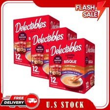 Hartz Delectables Bisque Lickable Cat Treats, Non-Seafood, 36 Pack