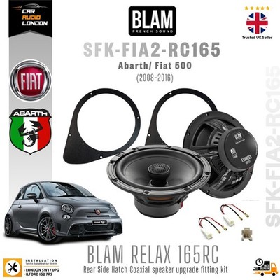 Abarth/Fiat 500 (2008-2016) BLAM RELAX 165RC 6.5'' Coaxial Speakers Upgrade Kit