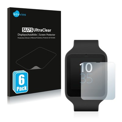 6x Schutzfolie für Sony Smartwatch 3 SWR50 Display Schutz Folie