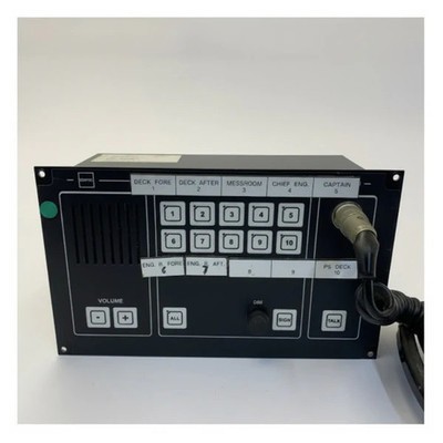 Zenitel ETB-10V5 Marine Intercom System 10-Line Command Talkback Station - Used