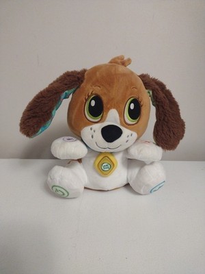 LeapFrog Speak Learn Puppy Dog Toy Talk Back Feature Ears Flap Up Down 