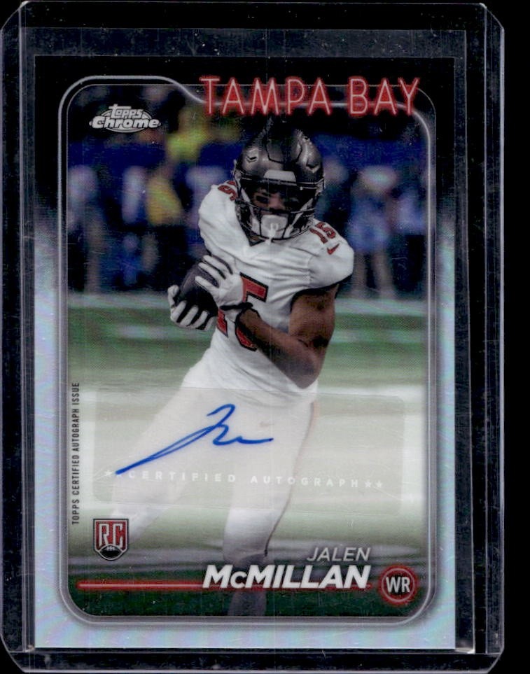 Jalen McMillan Topps Chrome Rookie Autographs Variations #RAJM Base