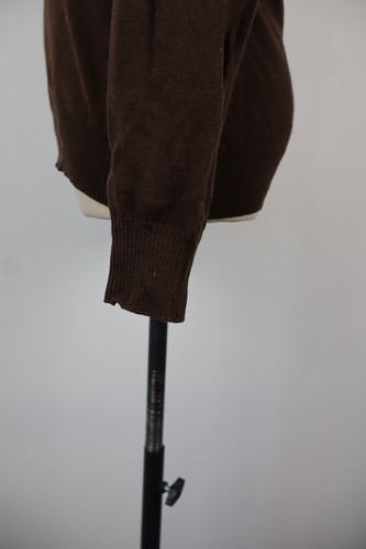 LACOSTE DAMEN PULLOVER GR. 42 WOMAN CASUAL SWEATER VINTAGE WOLLE BRAUN - Bild 8 von 12