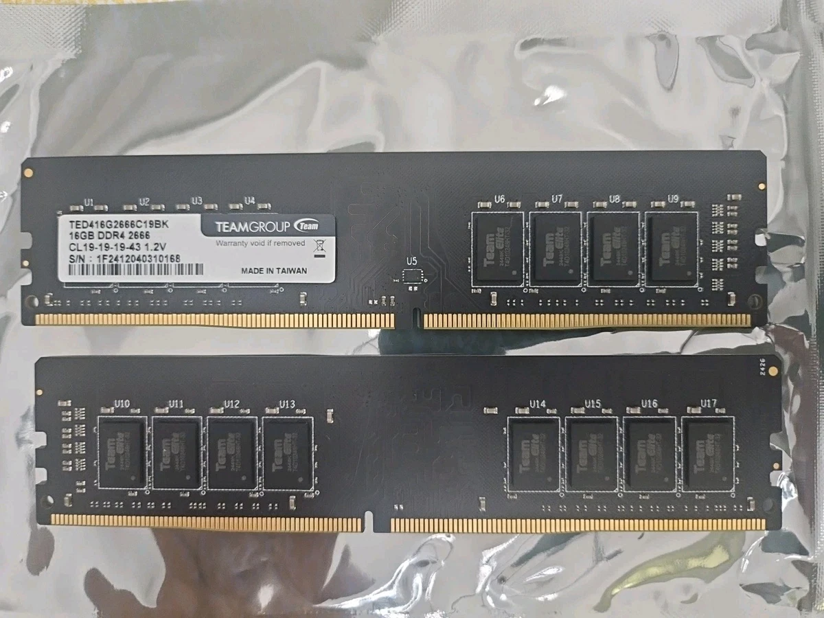 DDR4 2666 PC4-21300 32GB TEANGROUP製!@ Preços baixos em Team Group PC4-21300 (DDR4-2666) velocidade de