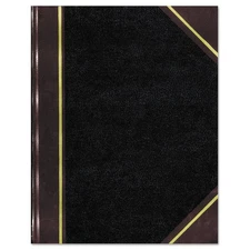 National Texthide Notebook Black/Burgundy 500 Pages 14 1/4 x 8 3/4 57151