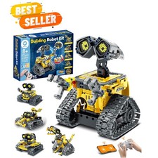 Fun  Educational 5-in-1 Robot Building Kit for Kids - 473 Pieces of Creativity