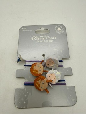 Shanghai Disney Resort Anna & Elsa Frozen Hair Ties New
