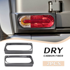 Dry Carbon Rear Tail Light Cover Trims For 04-18 Benz G Class W463 G550 G63 AMG