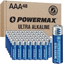 Powermax 48-Count Triple AAA Batteries, Ultra Long Lasting - 48 Count