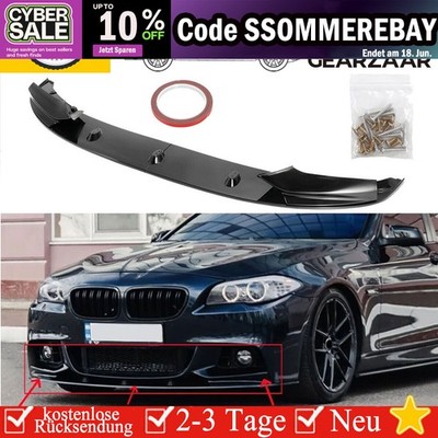 Front Spoiler Lippe Performance für BMW 5er F10 F11 10-17 Glanz Schwarz