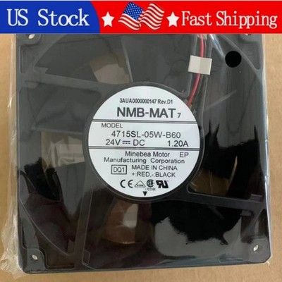 1PCS New NMB 4715SL-05W-B60 DC24V 1.2A 2Pin Cooling Fan  Fast Delivery