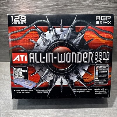 ATI ALL IN WONDER AIW 9600 XT 128MB AGP Video Capture Card FOR WINDOWS XP