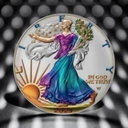 2025 American Silver Eagle Fluorescent Truth Liberty 1 oz Art Coin with COA